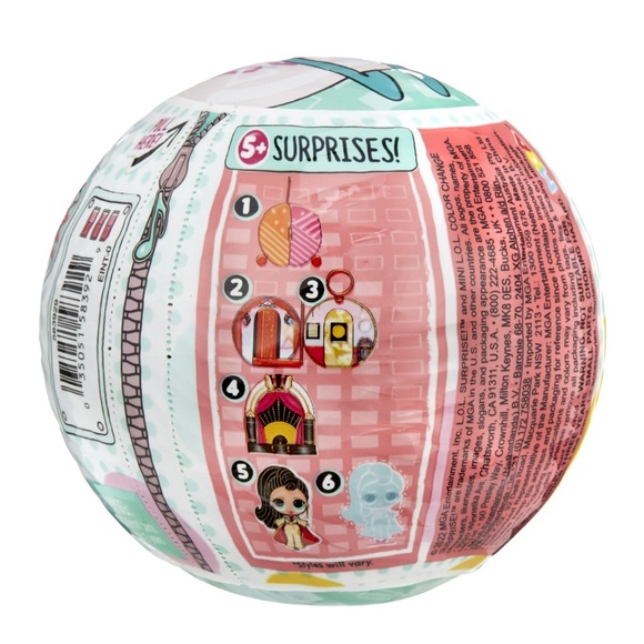 NWT set of 4 L.O.L surprise! Mini color changing  balls season 2 - Picture 8 of 10